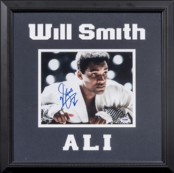 Will Smith Signed "Ali" Photo In 19x19 Framed Display (PSA/DNA)